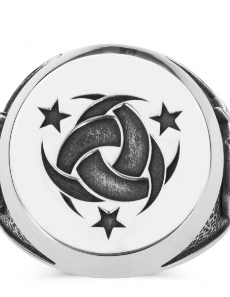 Gümüş Teşkilât-ı Mahsusa Yüzüğü Osmanlı Arması-Ayyıldız
