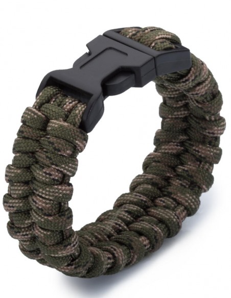 İnce Tasarım Kamuflaj Desen Outdoor Paracord Bileklik