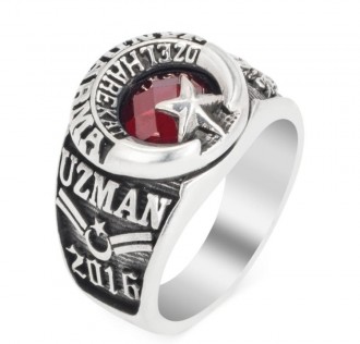 Jandarma Özel Harekat Kabartmalı Askeri Yüzük 2