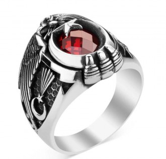 Jandarma Şualı Asker Figürlü Devre Yüzüğü 2