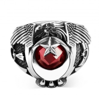 Jandarma Şualı Tek Kartal Başlı Uzman Çavuş Yüzüğü