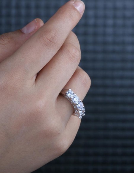 Kalp Kesim 5 Taş Yüzük