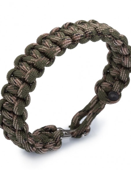 Kamuflaj Desen Kancalı Paracord Bileklik