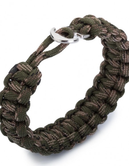 Kamuflaj Desen Kancalı Paracord Bileklik