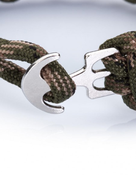 Kamuflaj Desen Kancalı Paracord Bileklik