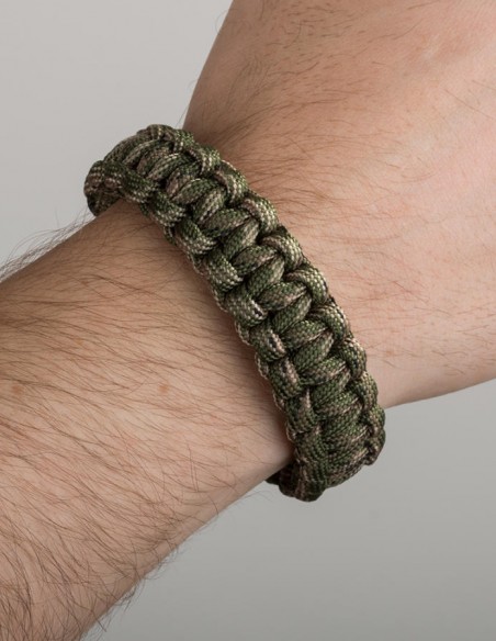 Kamuflaj Desen Kancalı Paracord Bileklik