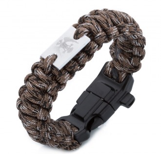 Kamuflaj Desen Selçuklu Kartalı Paracord Bileklik