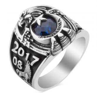 Kartal Başlı Bozkurt Motifli Jandarma 2017 Yüzüğü 2