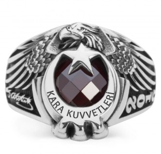 Kartal Başlı Pençeli Kara Kuvvetleri Yüzüğü