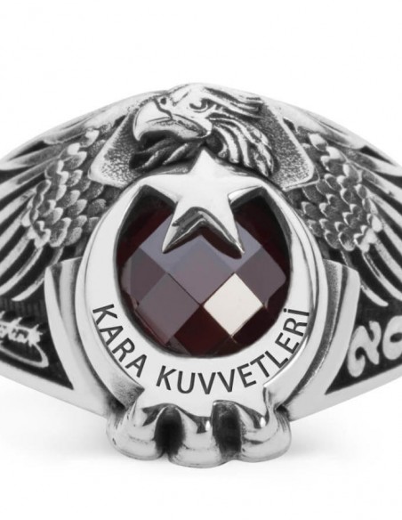 Kartal Başlı Pençeli Kara Kuvvetleri Yüzüğü