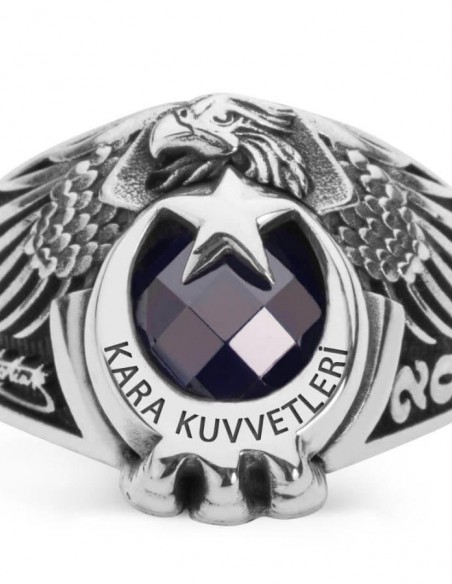 Kartal Başlı Pençeli Kara Kuvvetleri Yüzüğü