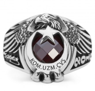 Kartal Başlı Pençeli Komando Uzman Çavuş Yüzüğü
