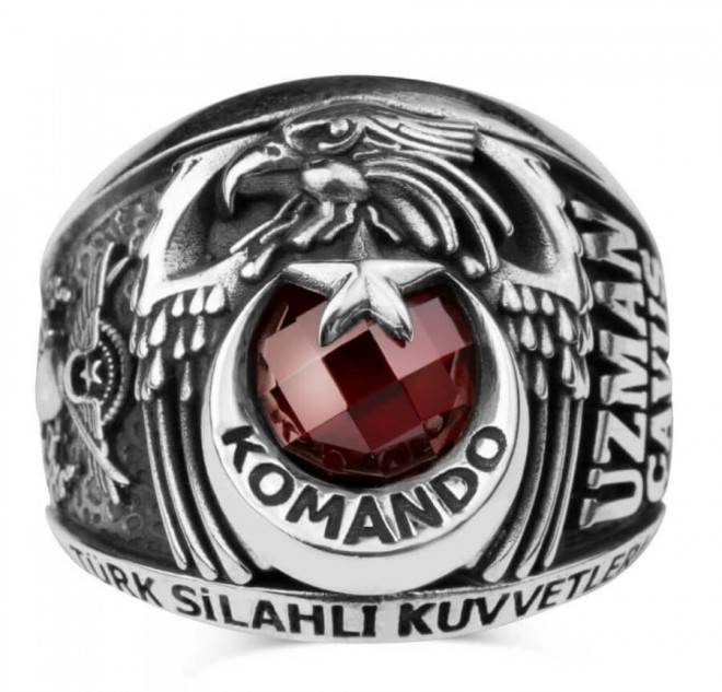 Kartal Başlı TSK Komando Uzman Çavuş  Yüzüğü