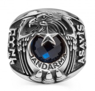 Kartal Başlı Uzman Çavuş Jandarma Asayiş Yüzüğü