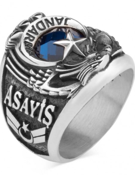 Kartal Başlı Uzman Çavuş Jandarma Asayiş Yüzüğü