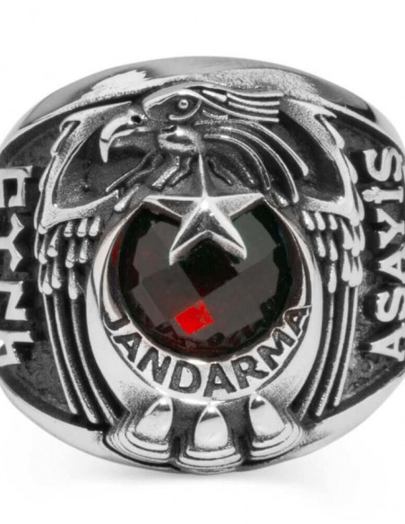 Kartal Başlı Uzman Çavuş Jandarma Asayiş Yüzüğü
