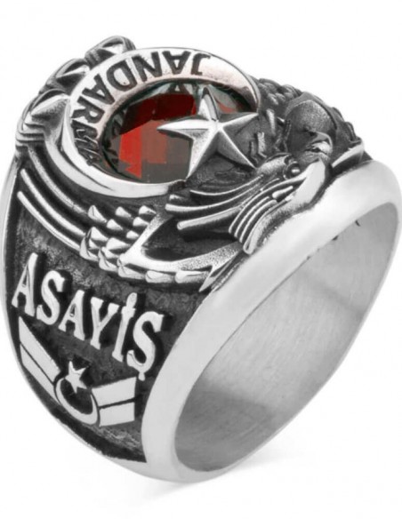 Kartal Başlı Uzman Çavuş Jandarma Asayiş Yüzüğü