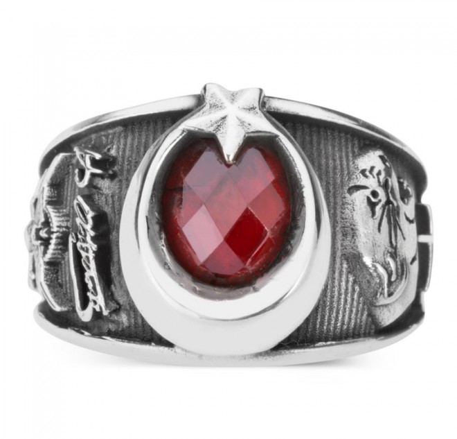 Kemal Atatürk İmzalı Ay Yıldızlı Yüzük