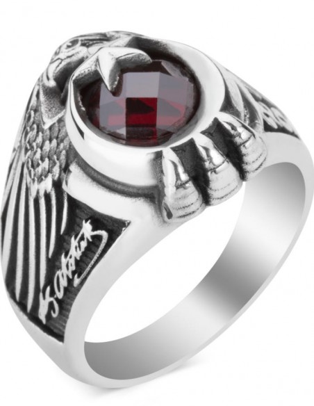 Kemal Atatürk İmzalı Kartal Başlı 2016 Yüzüğü