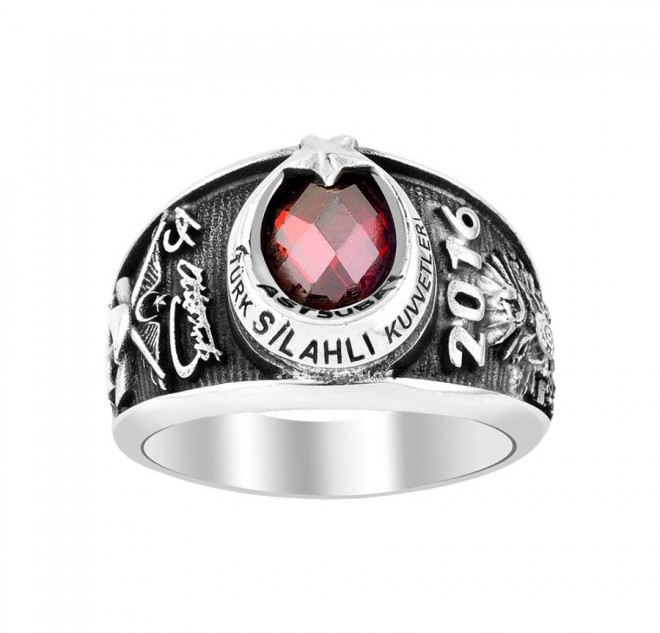 Kemal Atatürk İmzalı TSK Astsubay 2016 Yüzüğü