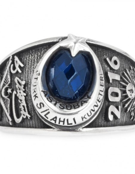 Kemal Atatürk İmzalı TSK Astsubay 2016 Yüzüğü