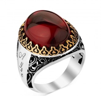 Kişiselleştirilebilir Sentetik Taşlı Gümüş Yüzük 2