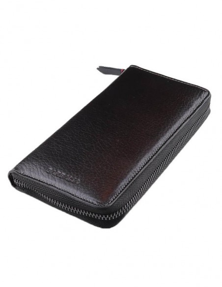 Kişiye Özel Fonksiyonel Hakiki Deri Kadın Cüzdanı Siyah