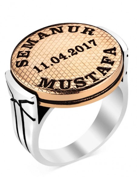 Kişiye Özel Gümüş Erkek Yüzük