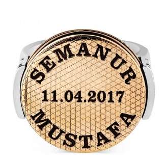 Kişiye Özel Gümüş Erkek Yüzük 2