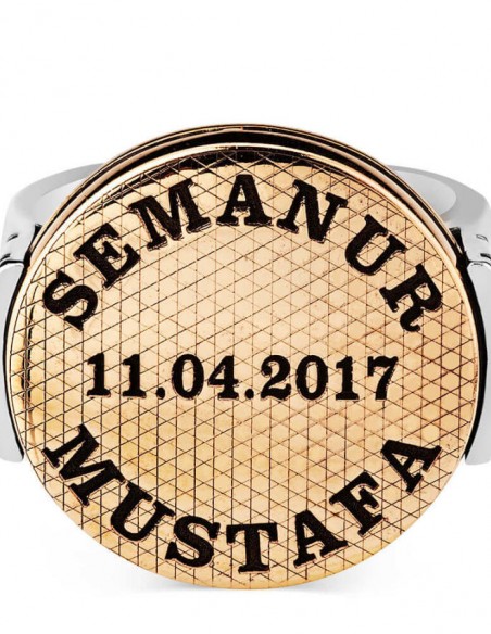 Kişiye Özel Gümüş Erkek Yüzük