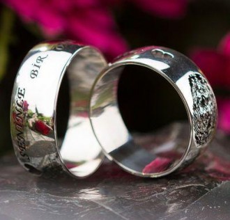 Kişiye Özel Parmak İzi Alyans Çifti