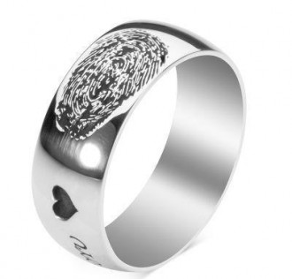 Kişiye Özel Parmak İzi Alyans Çifti 2