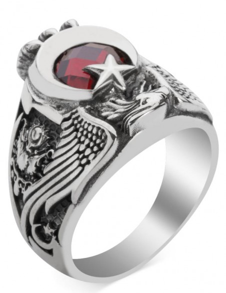 Komando Uzman Çavuş Kartal Başlı Pençeli Askeri Yüzük