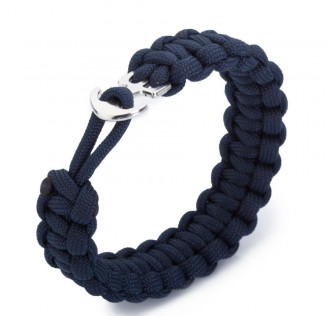 Lacivert Renk Kancalı Paracord Bileklik