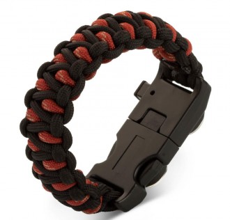 LED Işıklı Pusulalı Survival Paracord Bileklik 2