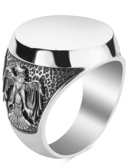 Millet Yüzüğü (Göktürkçe Türk-Selçuklu Kartalı)