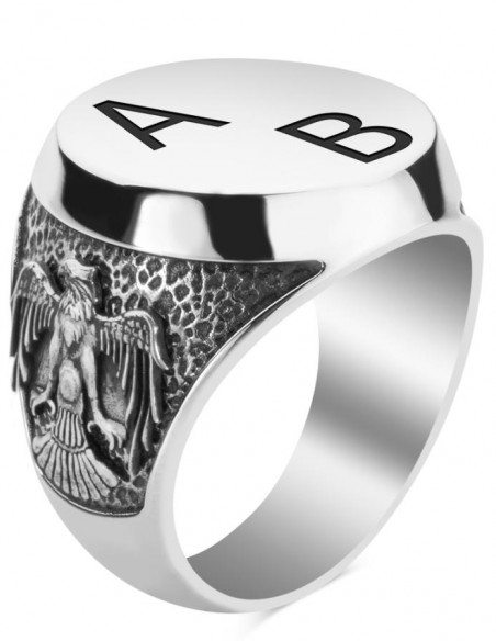 Millet Yüzüğü (Göktürkçe Türk-Selçuklu Kartalı)