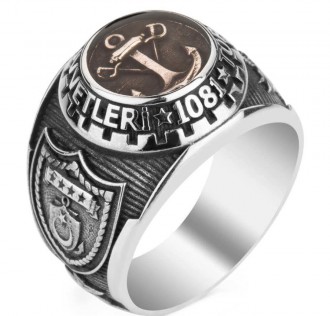 Mineli Çapalı Türk Deniz Kuvvetleri Yüzüğü 2