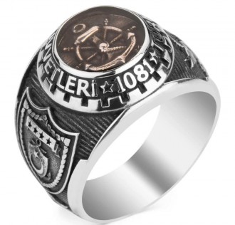 Mineli Dümenli Türk Deniz Kuvvetleri Yüzüğü 2