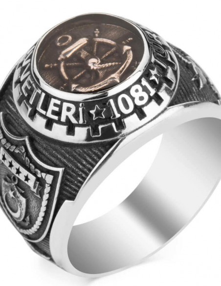 Mineli Dümenli Türk Deniz Kuvvetleri Yüzüğü