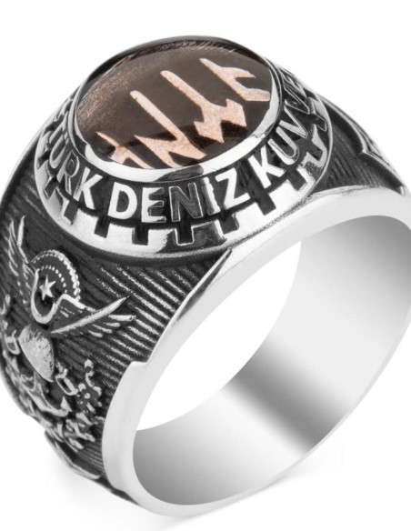 Mineli Göktürkçe Türk Yazılı Türk Deniz Kuvvetleri Yüzüğü