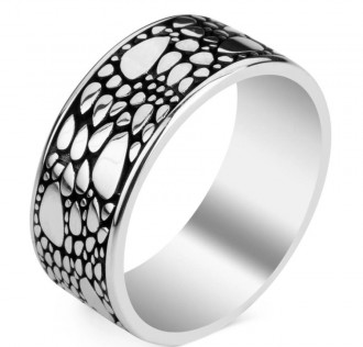 Motifli Gümüş Alyans Çifti 2