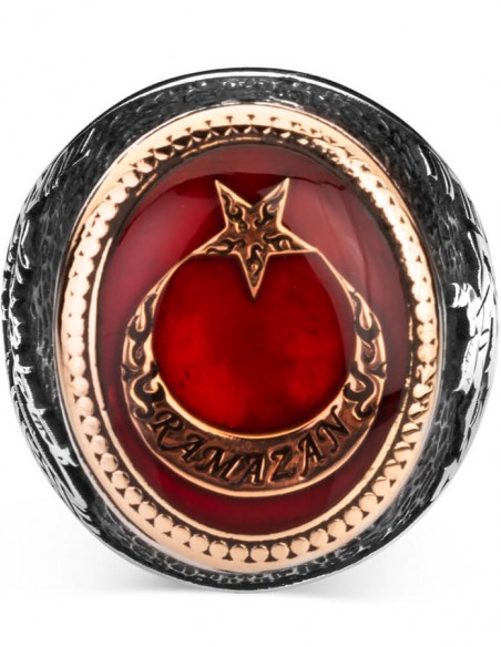 Ne Mutlu Türküm Diyene Yazılı Kişiye Özel Gümüş Yüzük