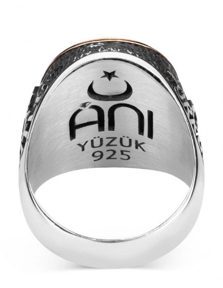 Ne Mutlu Türküm Diyene Yazılı Kişiye Özel Gümüş Yüzük