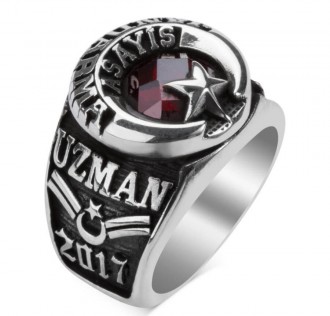 Osmanlı Armalı Jandarma Asayiş Askeri Devre Yüzüğü