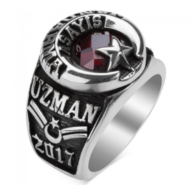 Osmanlı Armalı Jandarma Asayiş Askeri Devre Yüzüğü