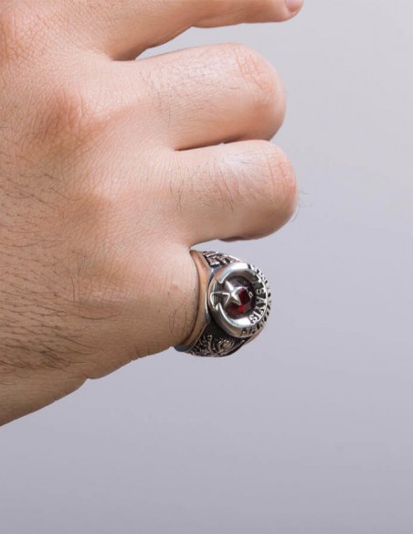 Osmanlı Armalı Jandarma Asayiş Askeri Devre Yüzüğü