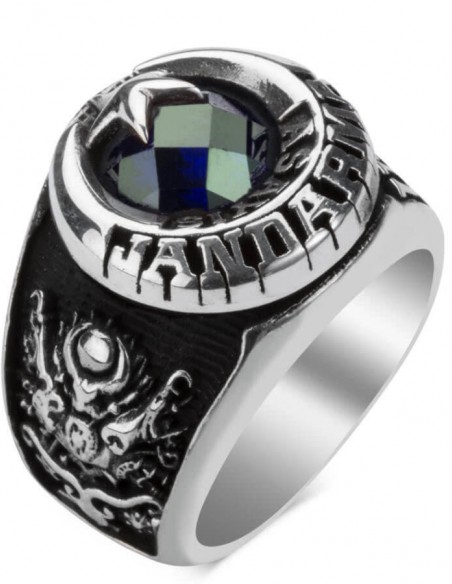 Osmanlı Armalı Jandarma Asayiş Askeri Devre Yüzüğü