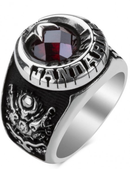 Osmanlı Armalı Jandarma Komando 2017 Askeri Yüzük