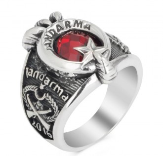 Osmanlı Armalı Jandarma Yüzüğü 2